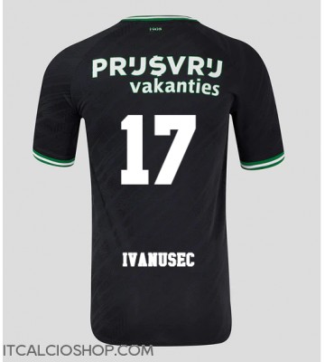 Feyenoord Luka Ivanusec #17 Seconda Maglia 2024-25 Manica Corta